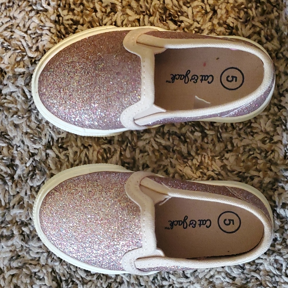 Cat & Jack glitter pink shoes